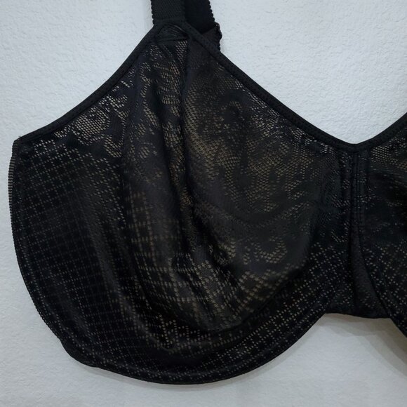 Wacoal #857210 Visual Effects Minimizer Underwire Floral Lace Bra Size 42H - Picture 3 of 12